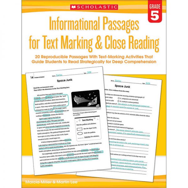 Scholastic Informational Passages for Text Marking & Close Reading: Grade 5