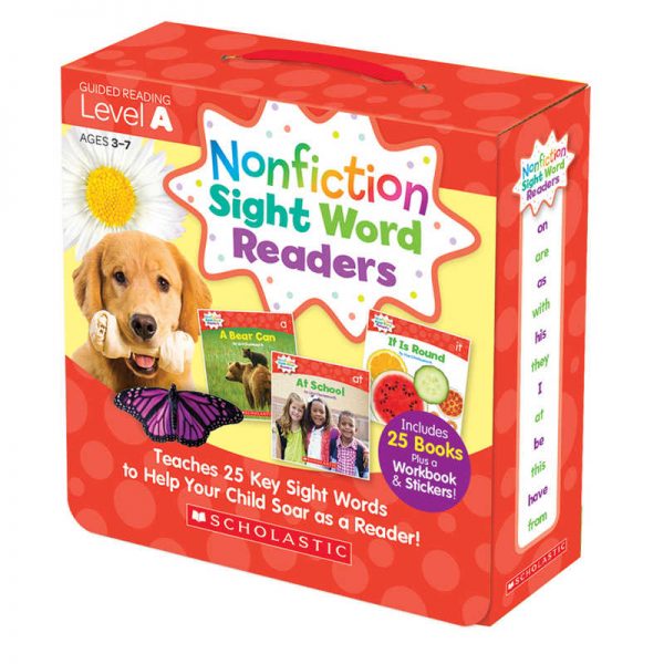 Scholastic Nonfiction Sight Word Readers Set, Level A, Set of 25 Books
