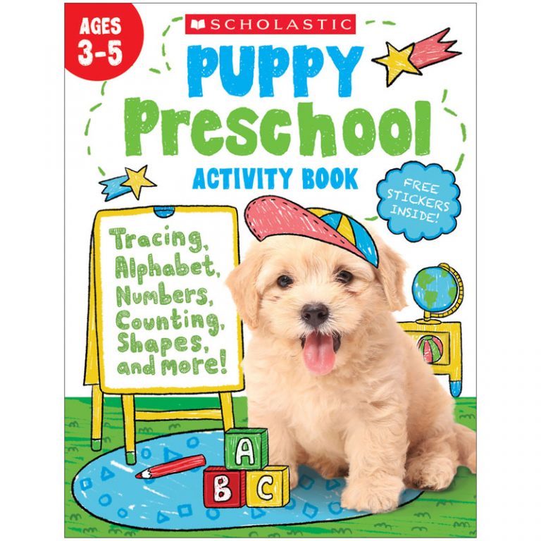 Scholastic Teacher Resources Puppy Preschool Activity Book