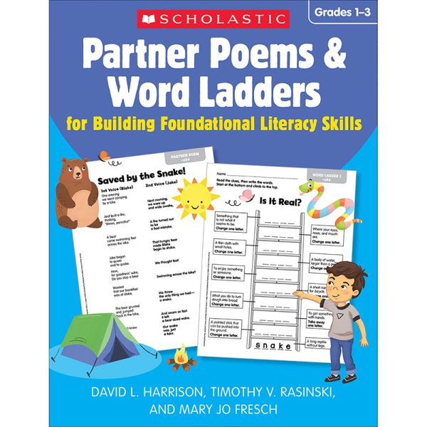Scholastic Teacher Resources Partner Poems & Word Ladders for Building Foundational Literacy Skills: Grades 1–3