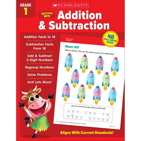 Scholastic Teacher Resources Success With Addition & Subtraction: Grade 1