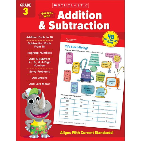 Scholastic Teacher Resources Success With Addition & Subtraction: Grade 3