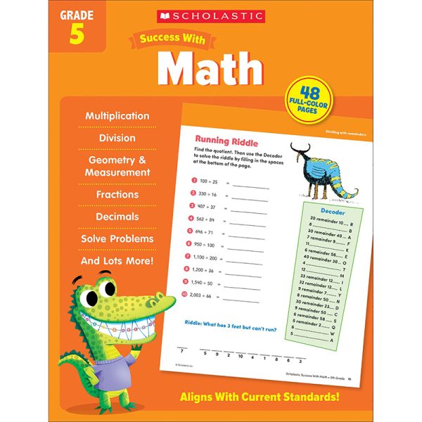 Scholastic Teacher Resources Success With Math: Grade 5