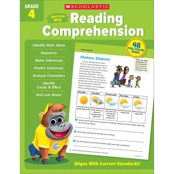 Scholastic Teacher Resources Success With Reading Comprehension: Grade 4