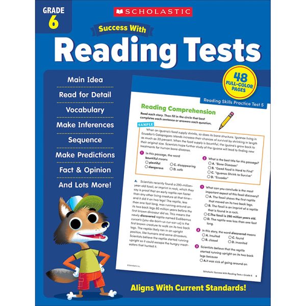 Scholastic Teacher Resources Success With Reading Tests: Grade 6