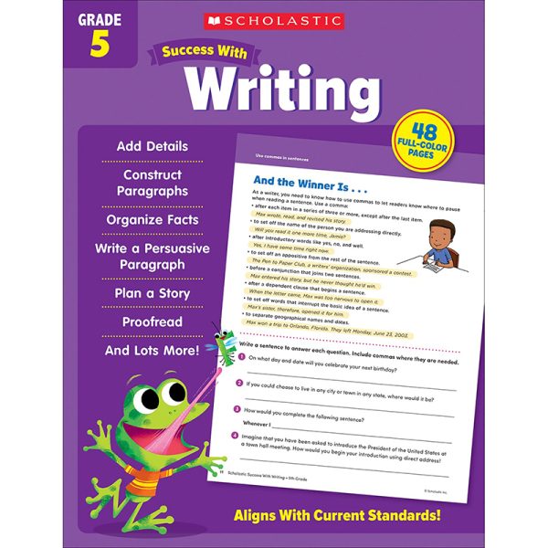 Scholastic Teacher Resources Success With Writing: Grade 5