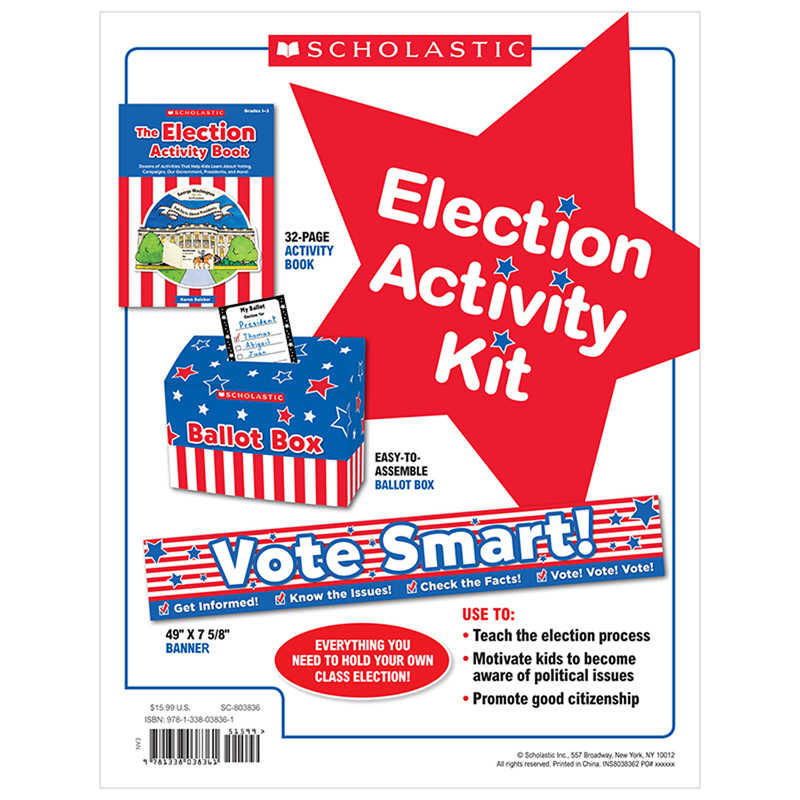 TeachersParadise Scholastic Election Activity Kit, Revised Edition