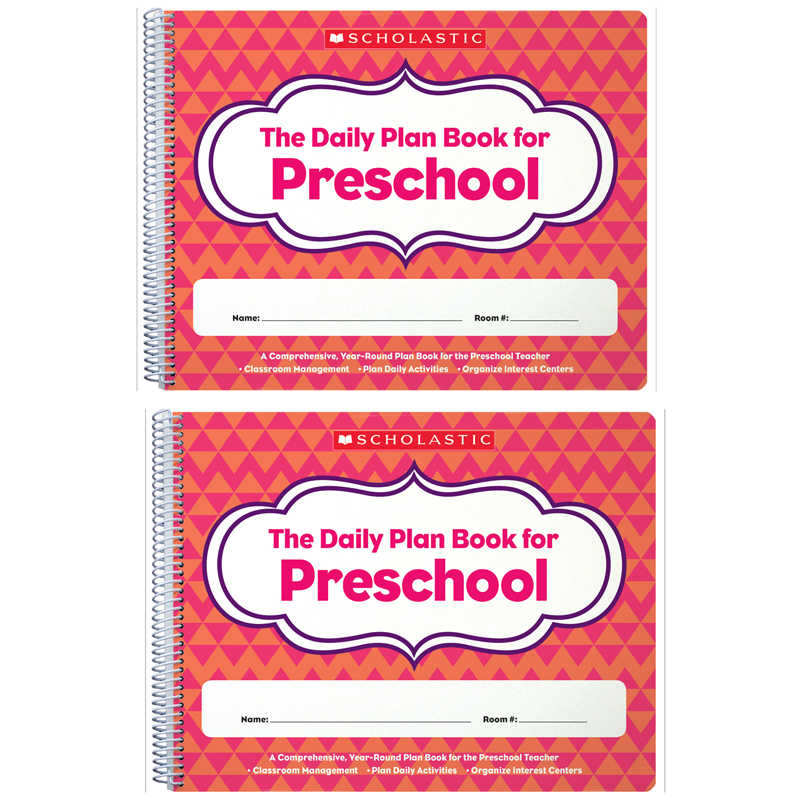 Scholastic Teaching Resources The Daily Plan Book for Preschool, Pack of 2