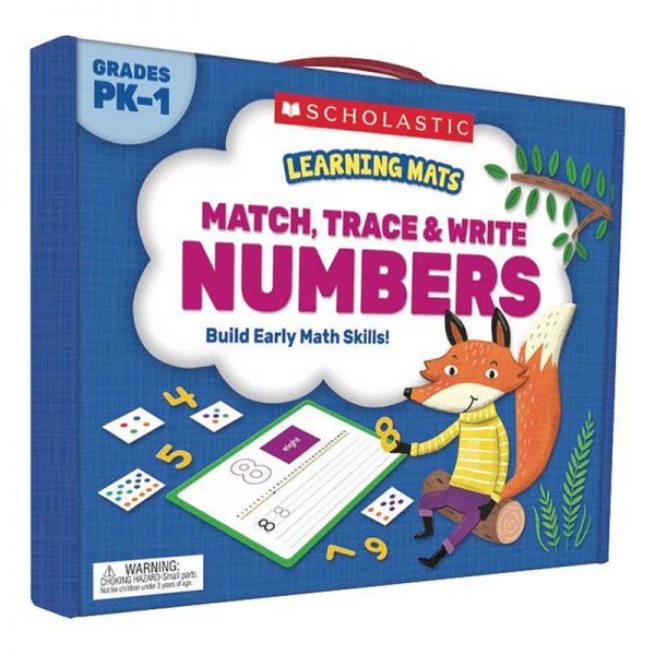 Scholastic Learning Mats: Match, Trace & Write Numbers for Grades PreK-1