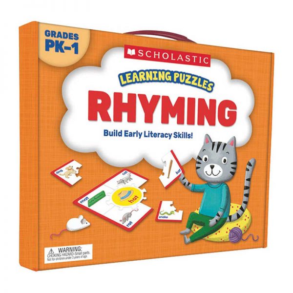 Scholastic Learning Puzzles: Rhyming, Grades PK-1