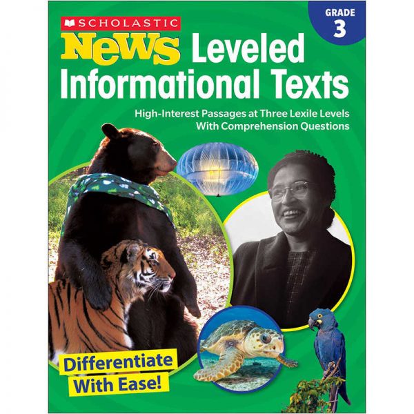 Scholastic Scholastic News Leveled Informational Texts Workbook, Grade 3