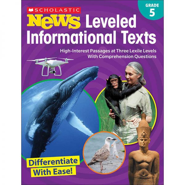 Scholastic Scholastic News Leveled Informational Texts Workbook, Grade 5