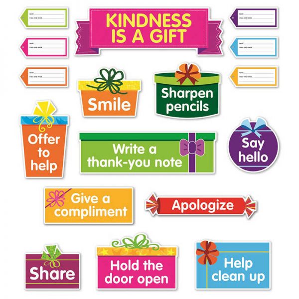 Scholastic Kindness Is a Gift Bulletin Board Set