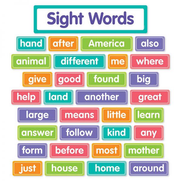 Scholastic More Sight Words Bulletin Board Set