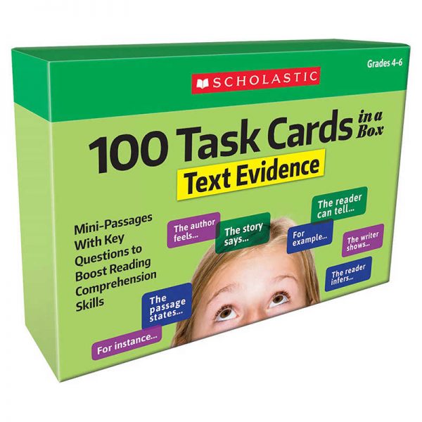 Scholastic 100 Task Cards in a Box: Text Evidence