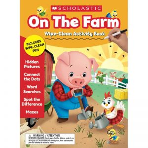 Scholastic On the Farm Wipe-Clean Activity Book