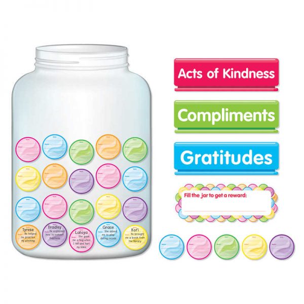 Scholastic Kindness & Gratitude Jar Bulletin Board Set