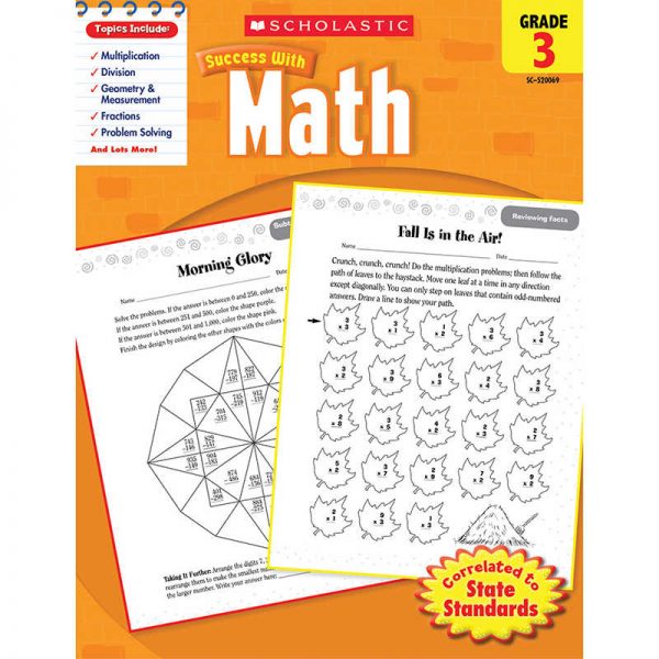 TeachersParadise - Scholastic Scholastic Success with Math: Grade 3 ...
