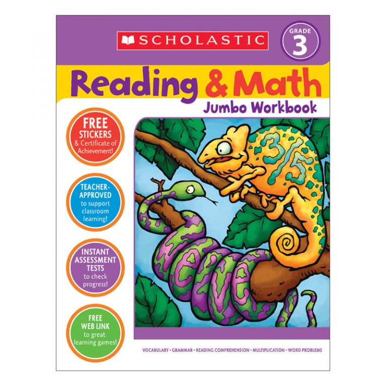 Scholastic Teaching Resources Reading & Math Jumbo Workbook: Grade 3