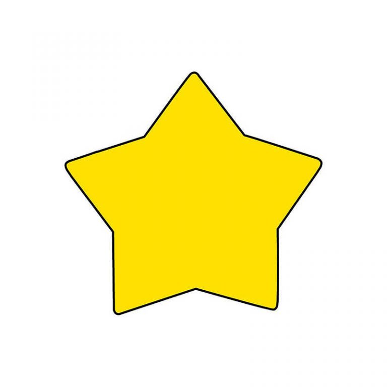 TeachersParadise - Creative Shapes Etc. Star Large Notepad, 5" x 7", 50 ...