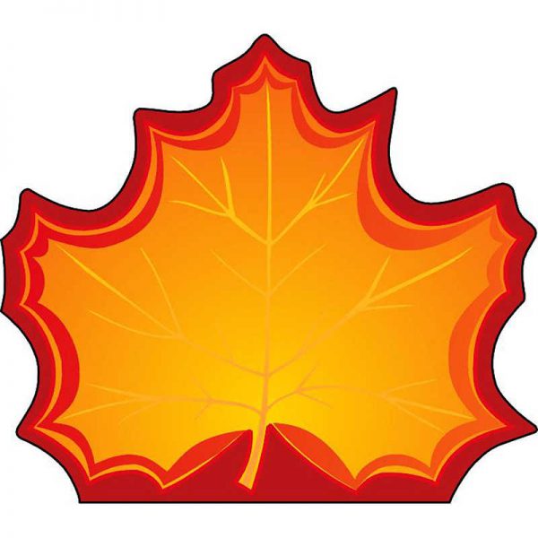 Creative Shapes Etc. Maple Leaf Large Notepads, 5" x 7", 50 Sheets
