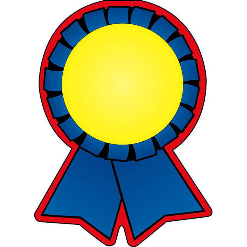 TeachersParadise Creative Shapes Etc. Blue Ribbon Large Notepads, 5