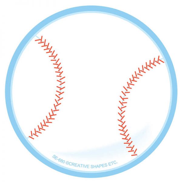Creative Shapes Etc. Creative Shapes Notepad, Baseball, Mini