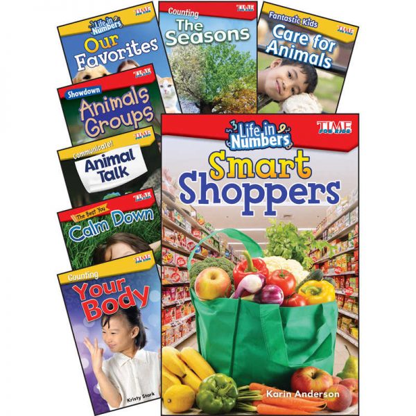 TIME For Kids Math/Science, Grades K-1, 8-Book Set