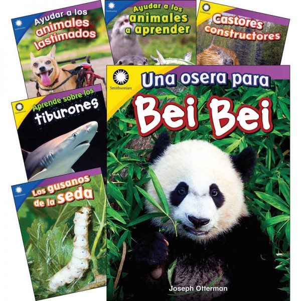 Smithsonian Informational Text: Animals Spanish, Grades K-1: 6-Book Set