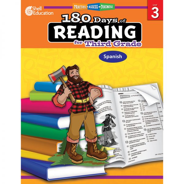 Shell Education 180 Days of Reading for Third Grade (Spanish)