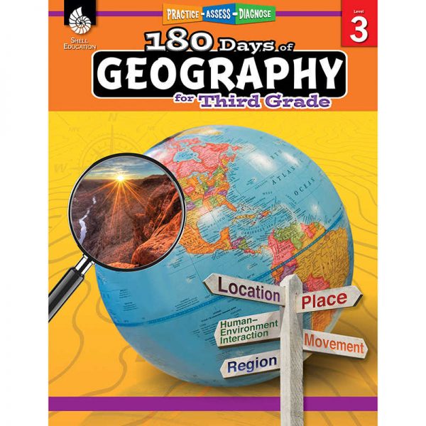 Shell Education 180 Days of Geography, Grade 3