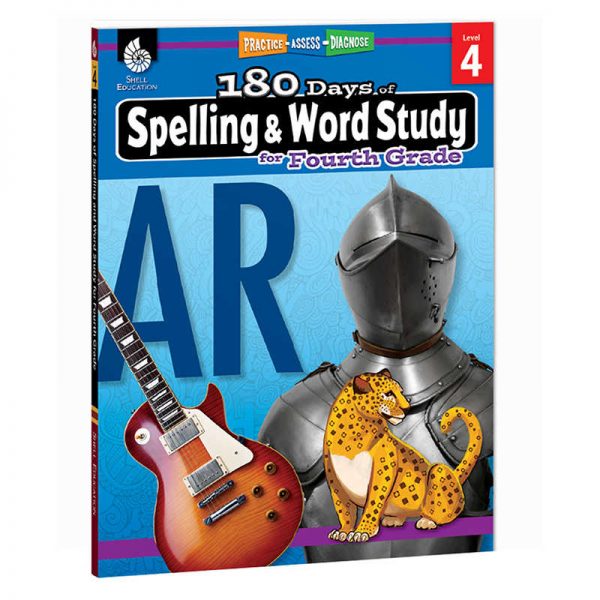 Shell Education 180 Days of Spelling & Word Study, Grade 4