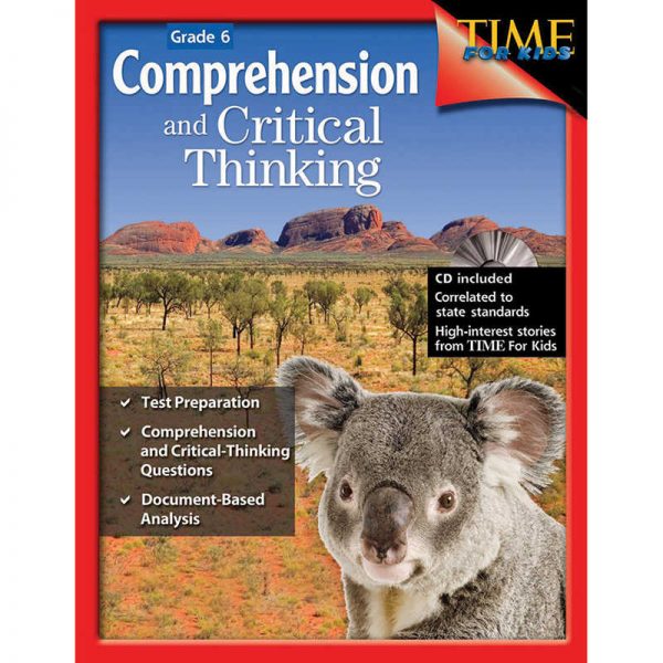 Shell Education Comprehensive and Critical Thinking Book, Grade 6