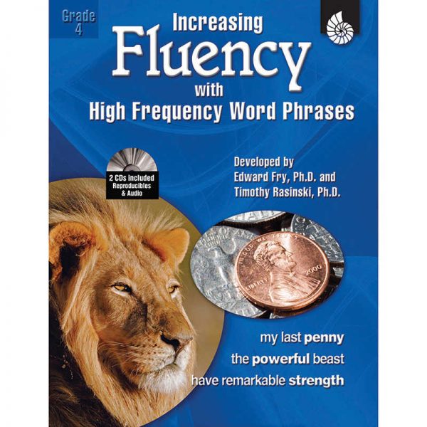 Shell Education Increasing Fluency with High Frequency Word Phrases Book, Grade 4