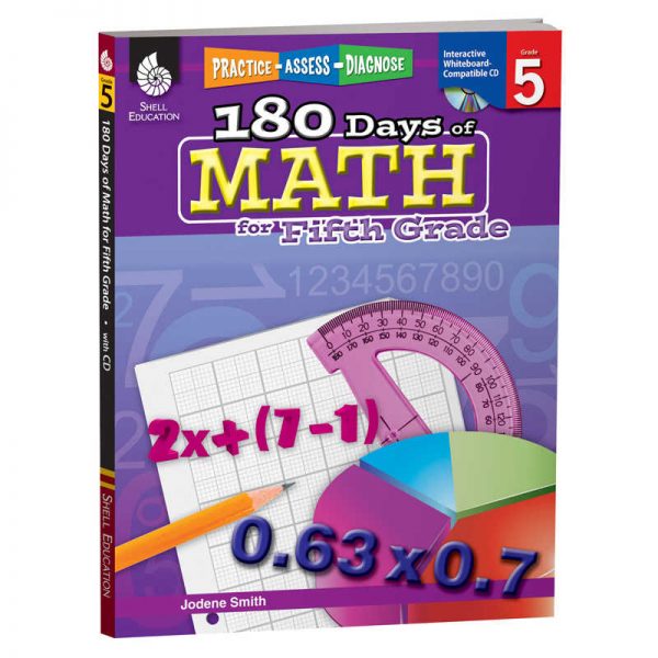 Shell Education Shell Education 180 Days of Math Book, Grade 5