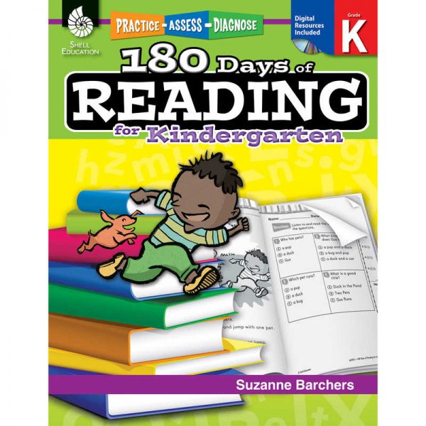Shell Education 180 Days of Reading for Kindergarten
