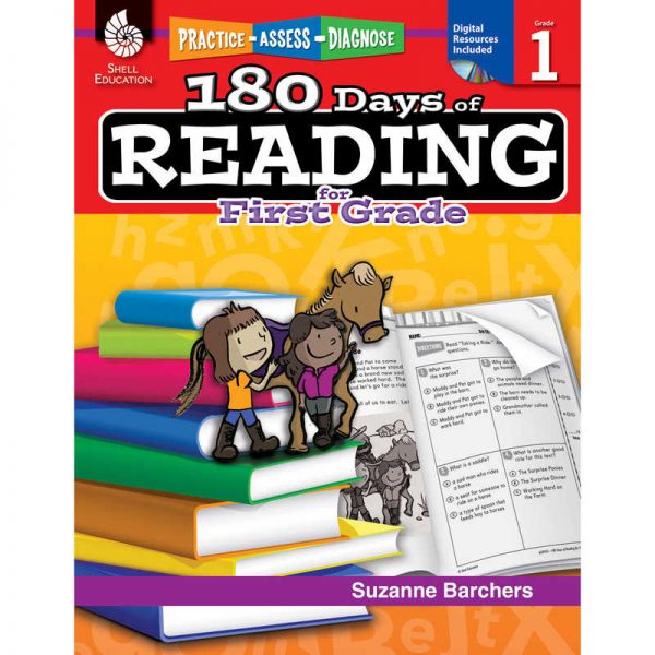 Shell Education 180 Days of Reading for First Grade