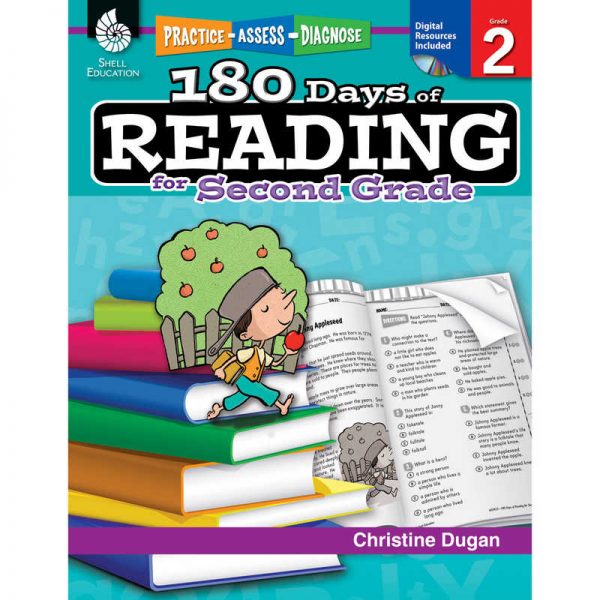 Shell Education 180 Days of Reading for Second Grade