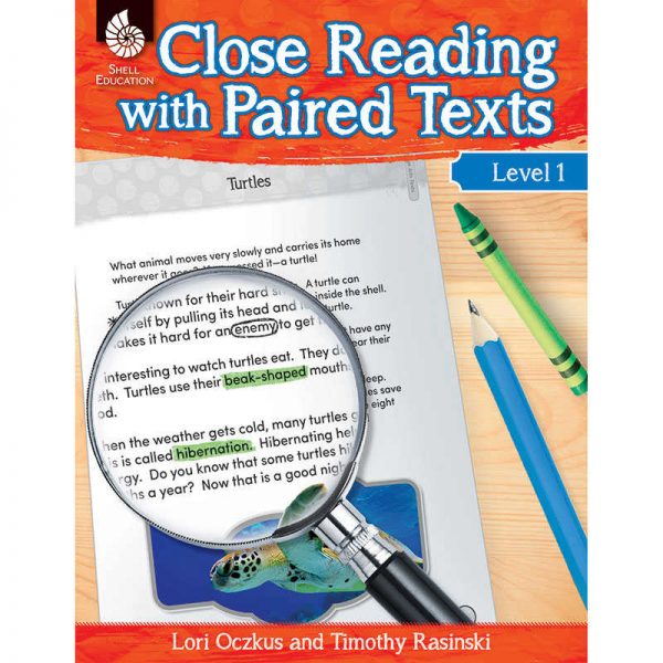 Shell Education Close Reading with Paired Texts Book, Level 1