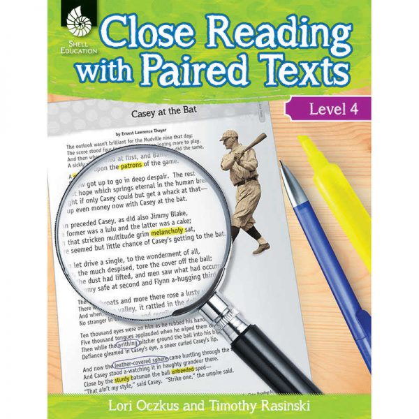 Shell Education Close Reading with Paired Texts Book, Level 4