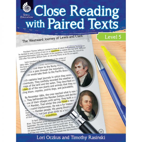 Shell Education Close Reading with Paired Texts Book, Level 5