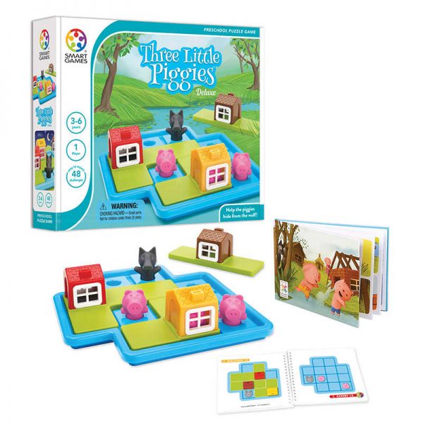 Smart Games® Three Little Piggies Deluxe Preschool Puzzle Game