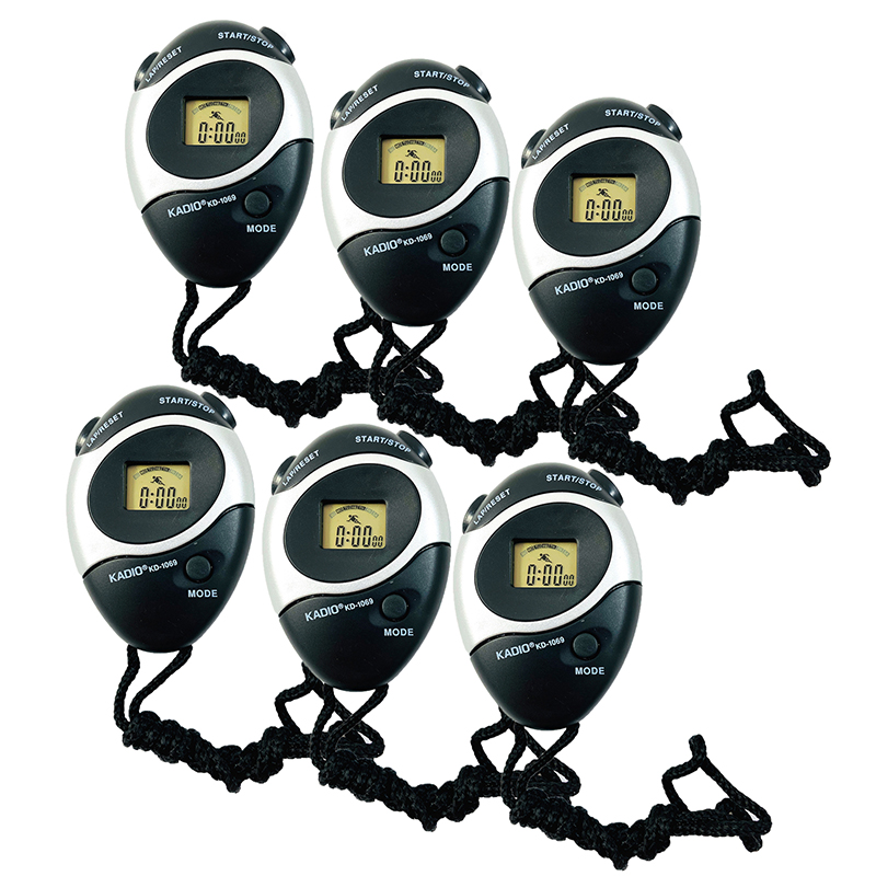 Supertek Digital Stopwatch, Pack of 6