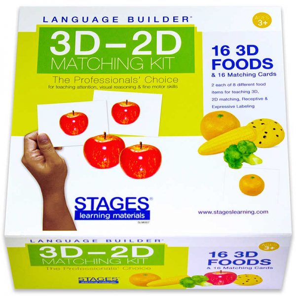 Stages Learning Materials Language Builder® 3D-2D Matching Kit, Foods