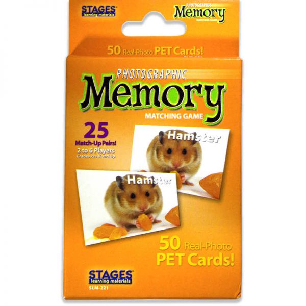 Stages Learning Materials Photographic Memory Matching Game, Pets
