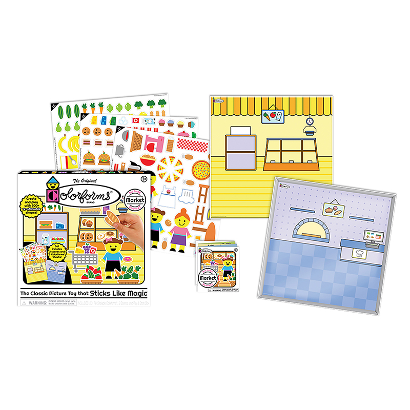 TeachersParadise - Colorforms Colorforms® Market Picture Playset - SME1114Z