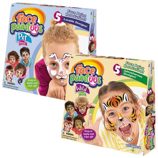 Paintoos™ Face Paintoos™ Wild Pack & Pet Pack