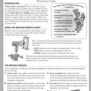 SPIN-A-STORY Writing Prompts Chart – Teaching Guide by Scholastic SC-921567