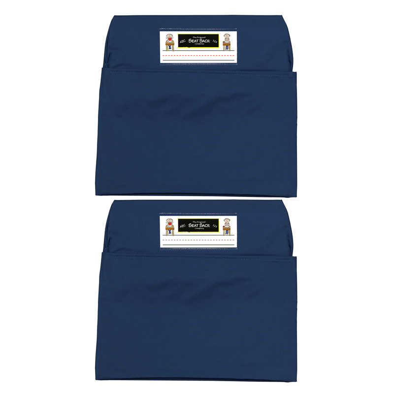 Seat Sack® Seat Sack, Small, 12 inch, Chair Pocket, Blue, Pack of 2
