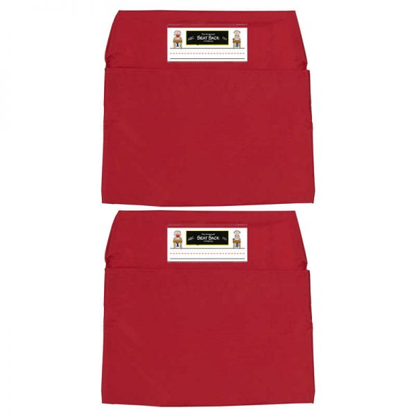 Seat Sack® Seat Sack, Standard, 14 inch, Chair Pocket, Red, Pack of 2
